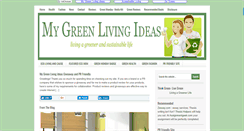 Desktop Screenshot of mygreenlivingideas.com