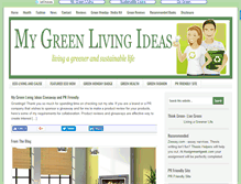 Tablet Screenshot of mygreenlivingideas.com